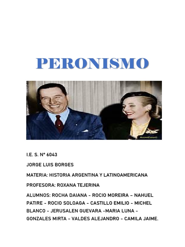 Historia del Peronismo en Argentina | PDF | Gobierno | Science