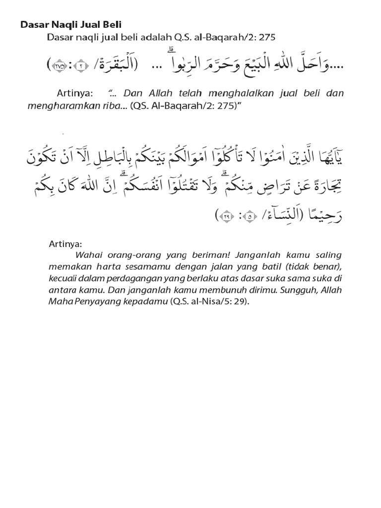 Jual Beli Online dalam Perspektif Dalil Nash: Sebuah Kajian Hukum Islam Kontemporer