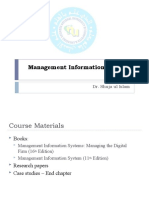 Management Information System: Dr. Shuja Ul Islam