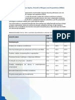 Finanças Corporativas: Equity, Growth e M&A