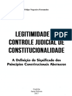 Livro Legitimidade do Controle Judicial de Constitucionalidade - Prof Felipe Nogueira Fernandes