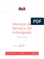 Manual de Serviços - SIGAOAB