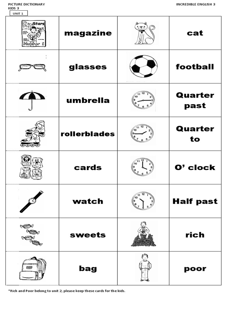 Kids Picture Dictionary PDF | PDF | Clothing | Foods