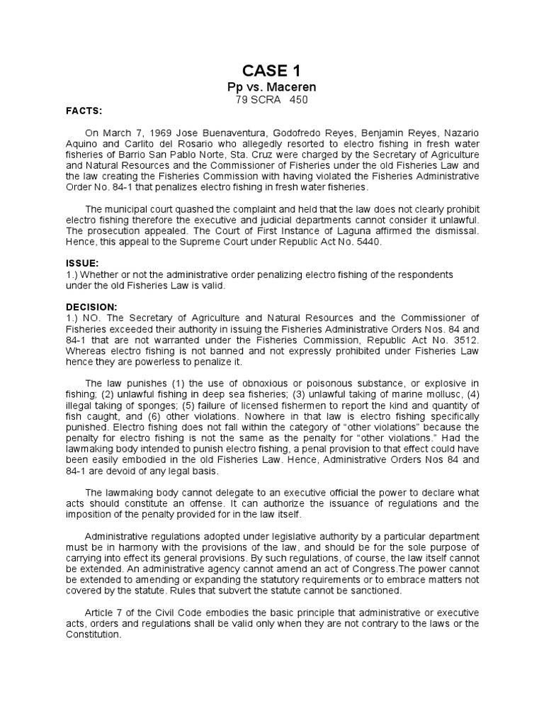 CASE NO. 1 PpvsMaceren (Digested) PDF Statute Crime & Violence