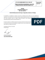 Conformación Acta de Vigia SST PDF
