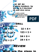 Q1 - W7 - MATH6 - D2 - Dividing Whole Numbers by Decimals Up To 2 Decimal Places and Vice Versa