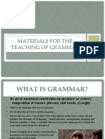 Teaching Grammar Materials