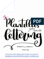 11 Plantilla para Aprender Lettering. Símbolos y Números, Scrap and Lettering