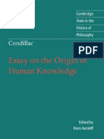 Essay On The Origin of Human Knowledge (Cambridge Texts in The History of Philosophy) - Etienne Bonnot de Condillac
