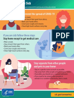 To Prevent The Spread of COVID-19: If You Are Sick Follow These Steps