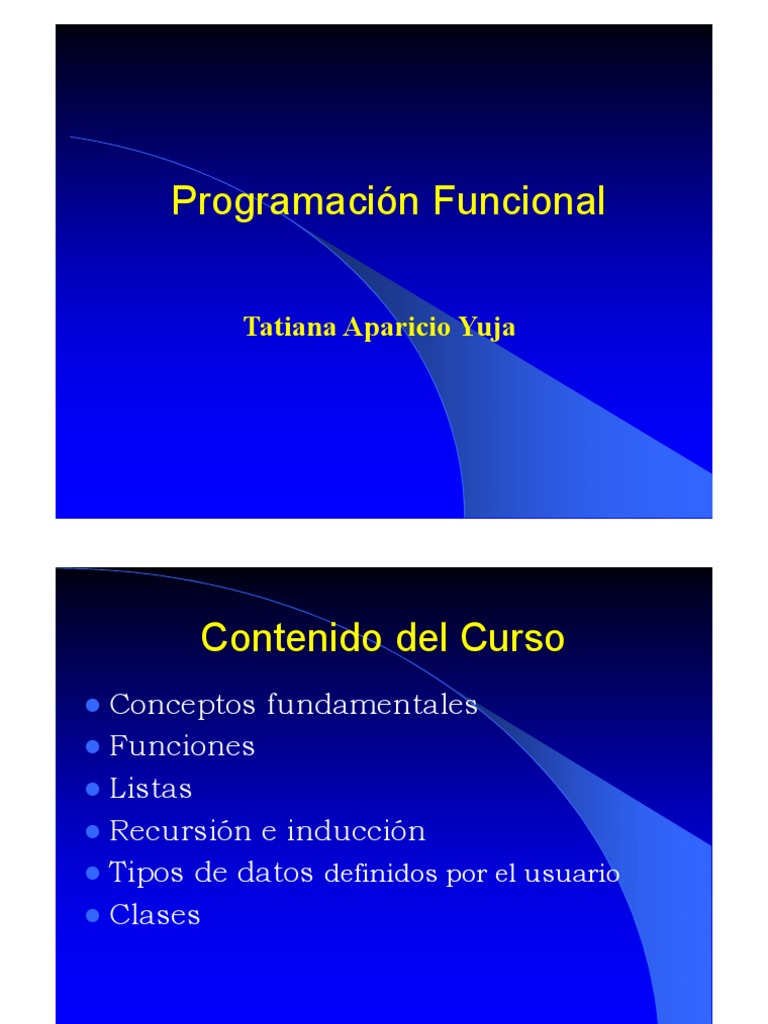 Introducción a la Programación Funcional | PDF | Programacion Funcional ...