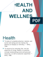 Health and Wellness