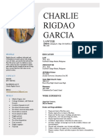Charlie Rigdao Garcia: Lawyer