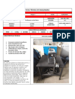 Ficha Técnica de Maquinaria