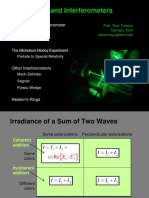 Interference and Interferometers: The Michelson Interferometer