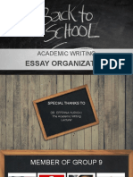 Academic Writing Essay Organization