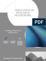 Formulation of Research Framework