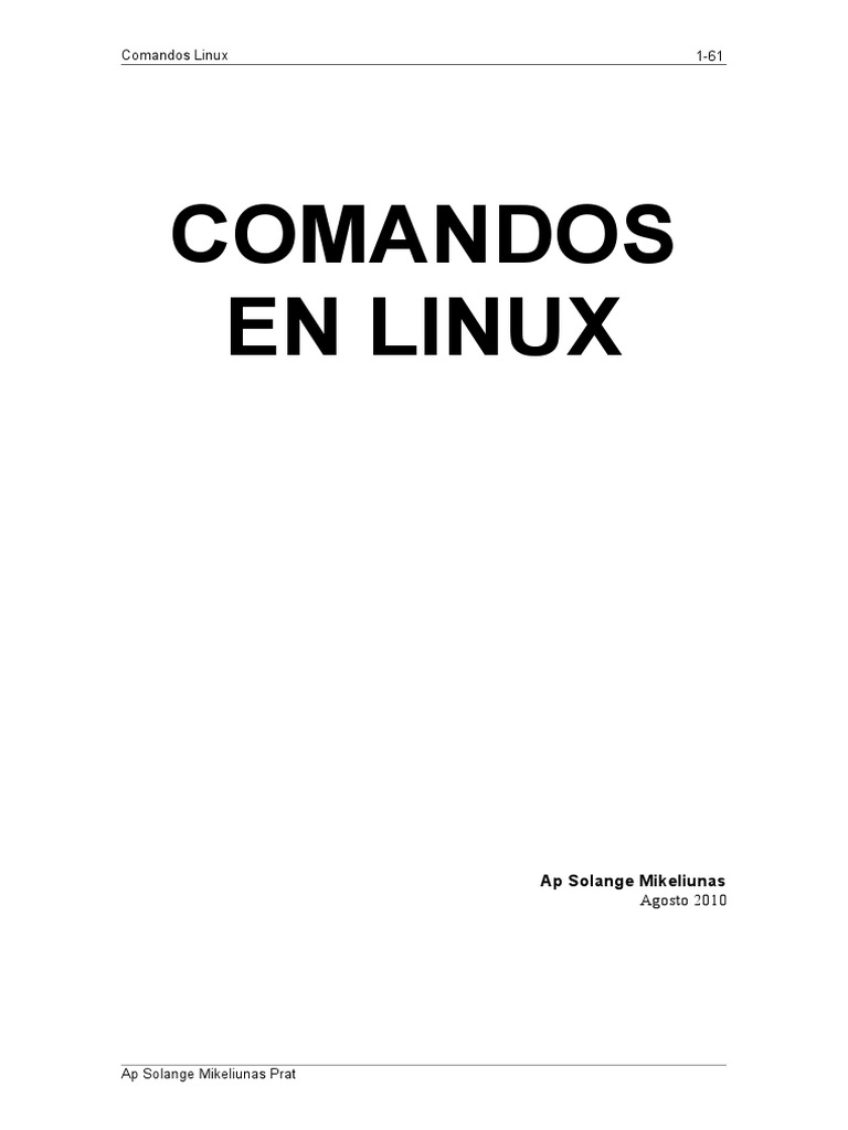 ADI Comandos Linux | PDF | Sistema de archivos | Archivo de computadora