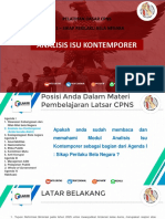 Pelatihan Dasar Cpns Agenda 1 - Sikap Perilaku Bela Negara: Analisis Isu Kontemporer