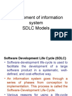 Development of Information System SDLC Models