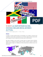 Importancia Del Idioma Inglés en El Mundo Actual - Brittany Group