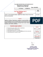 First Test Syllabus For II Semester