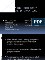 28309305 Intergroup and Third Party Peacemaking Interventions