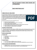 Research Methology: Objectives of The Study