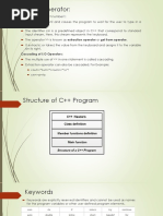 Input Operator:: Cascading of I/O Operators