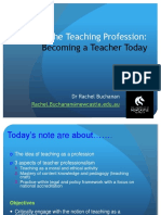 The Teaching Profession:: Becoming A Teacher Today