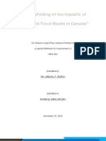 Valuing food waste in Canada