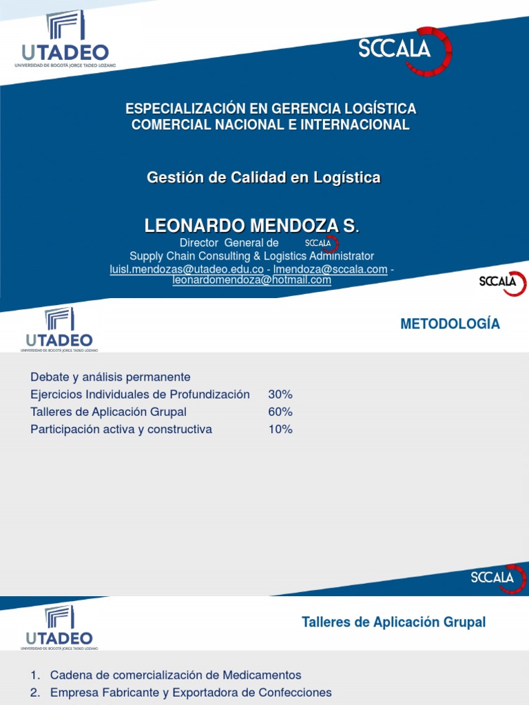 Calidad en Logística y Gestión Efectiva | PDF | Gestión de la calidad ...