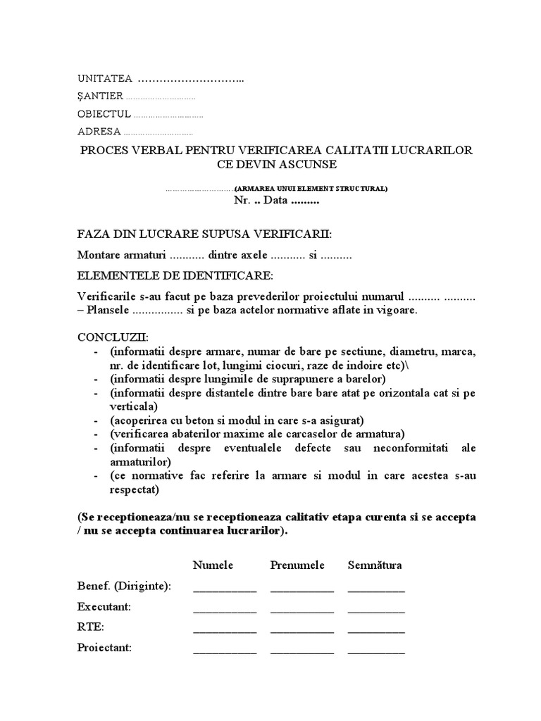 Pvla - Armare | PDF