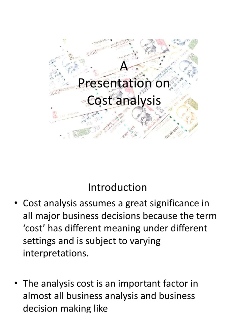 Cost Analysis PDF Average Cost Pricing