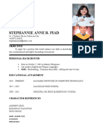 Stephannie Anne R. Piad: Objective
