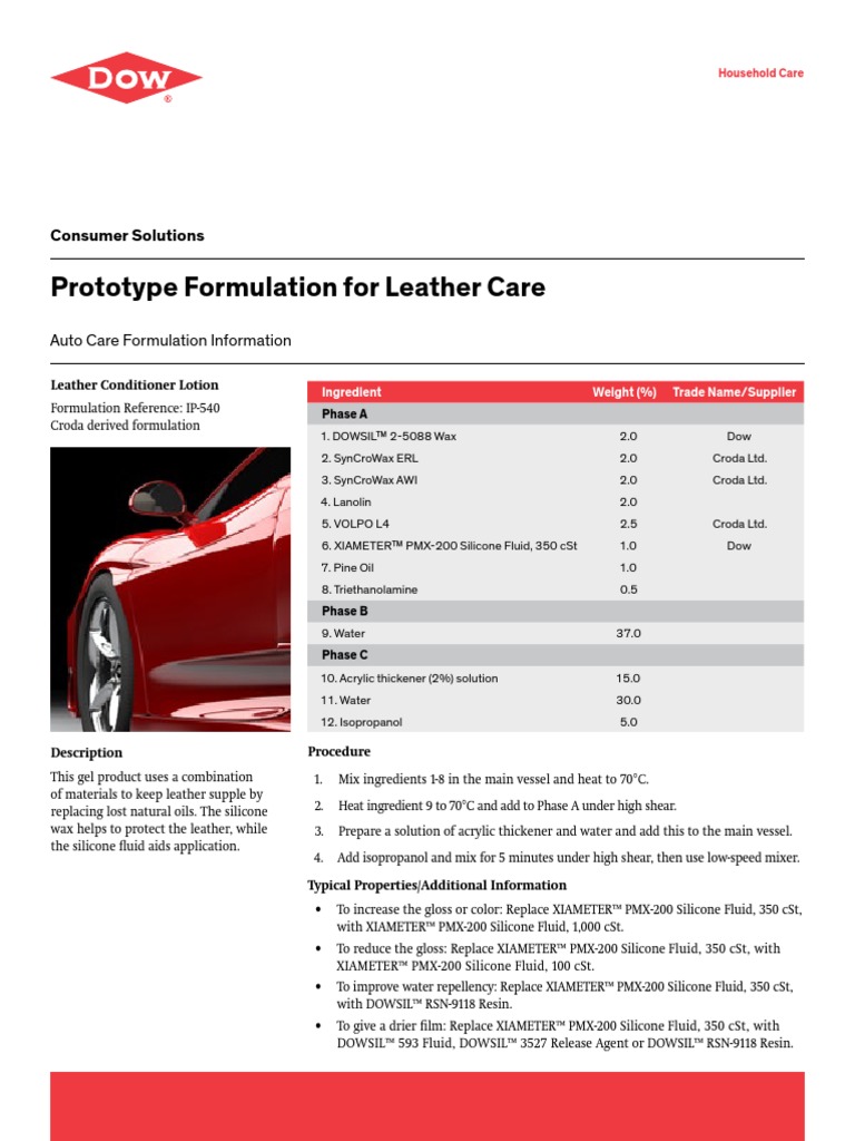 26 1165 01 Prototype Leather Care Formulation Ip 540 Download Free