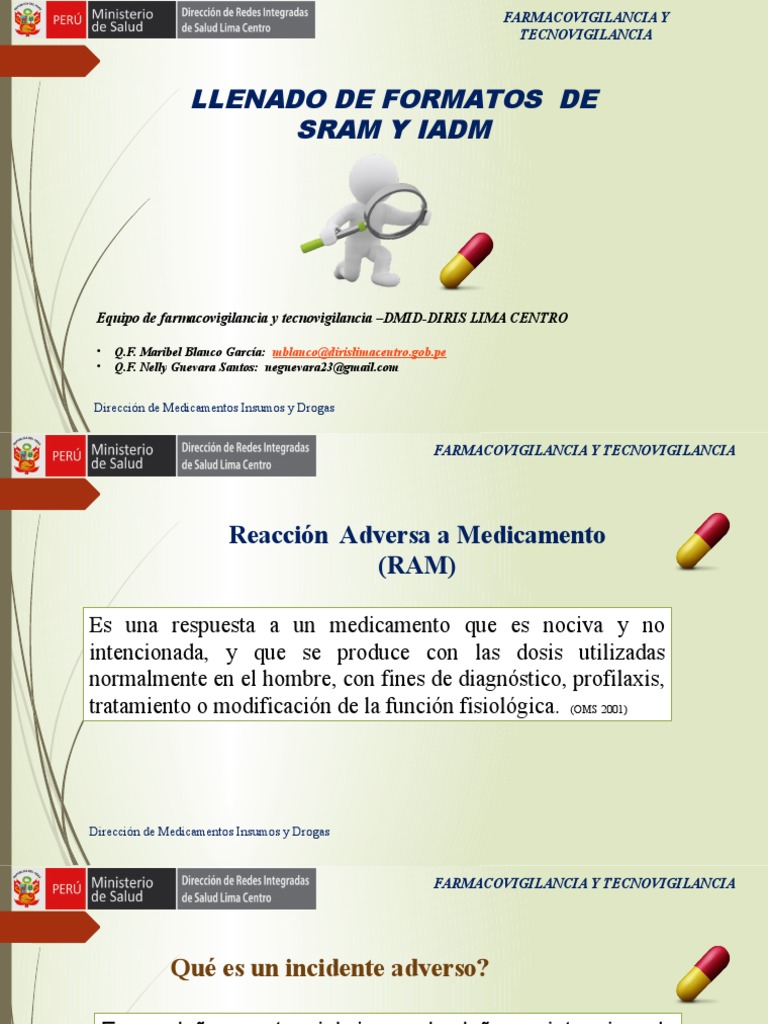 Llenado de Formatos Ram y Iadm | PDF | Ciencias farmacéuticas ...