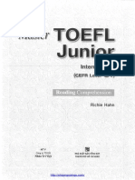 Master TOEF Junior Intermediate Reading Comprehension