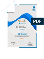 Transformer Tata Certificate