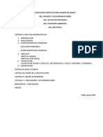 Estructura para Examen de Grado - Ingenierías