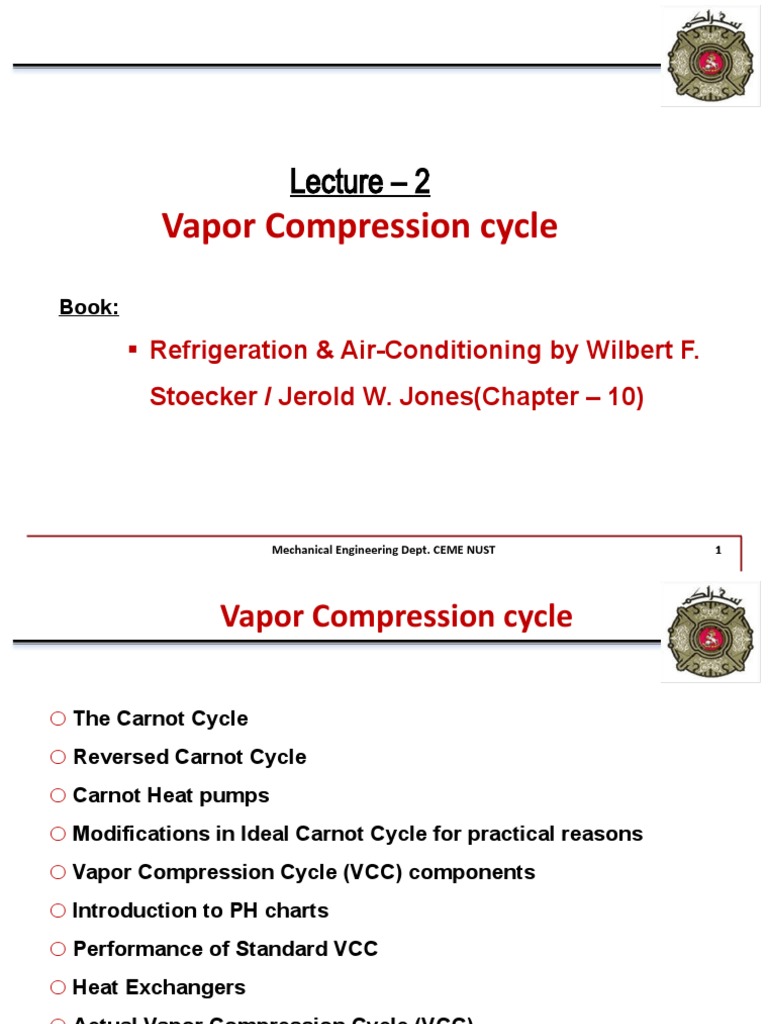 Topic 2 - Vapor Compression and Air, Refrigeration Cycles | PDF ...