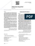 Interactions Between Antihypertensive Drugs and Food