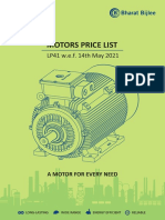 Motors Price List LP 41 Wef 14 05 2021