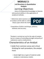 MODULE 2 General Directions in Quantitative Analysis
