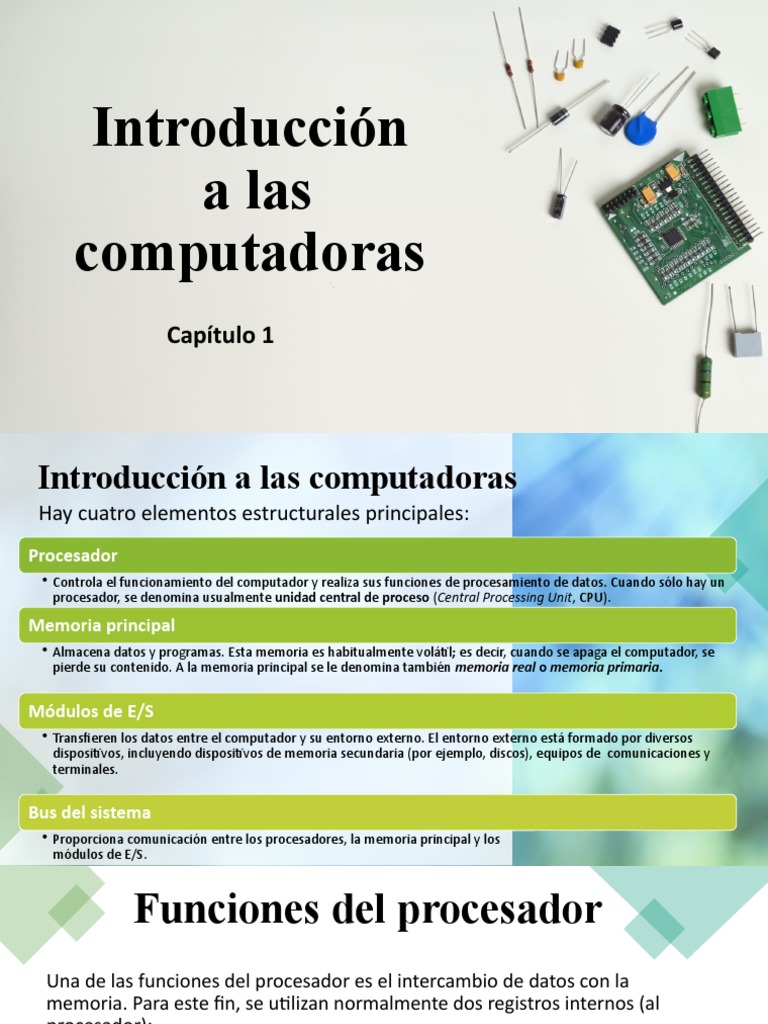 Capitulo 1 Introducción A Los Computadoras | PDF | Almacenamiento de ...