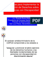 Conferencia Estrategias para Implementar La CDPCD, SLP Noviembre 2010