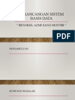 Perancangan Sistem Basis Data: " Bengkel Azmi Sang Montir "