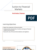 To Financial Markets: Prof Anita C Raman