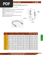 U Bolt Guide PDF | PDF | Galvanization | Screw