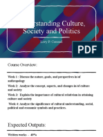 Week 1 Understanding Culture, Society and Politics